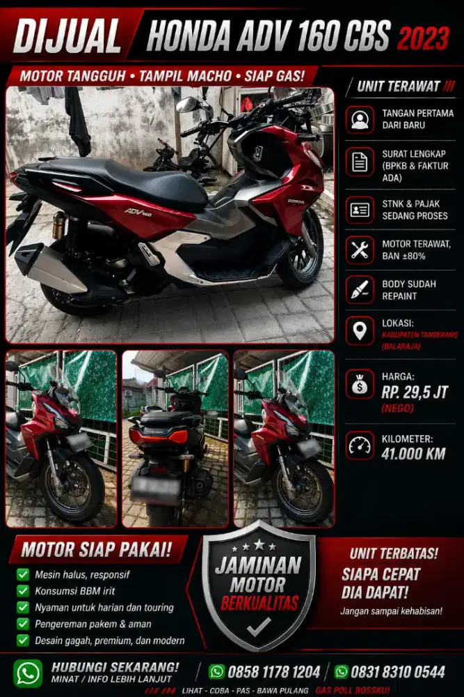 HONDA ADV 160 CBS TAHUN 2023