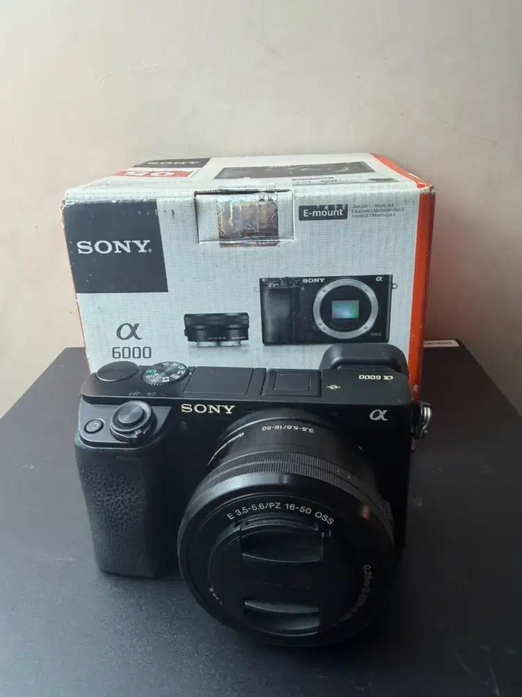 Sony A6000 kit Fullshet Box lengkap