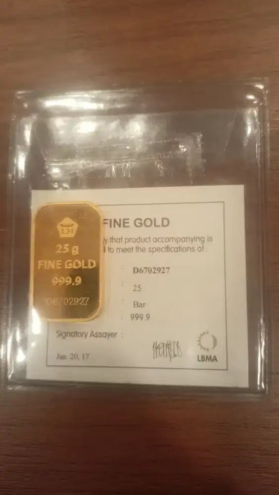 Emas Antam Retro 10 gram 2018 dan 25 gram 2017