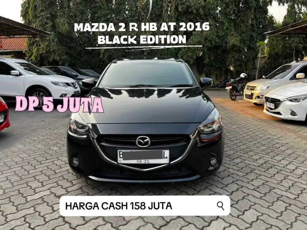 DP PROMO 5JT MAZDA 2 R HB AT 2016 BLACK EDITION RARE !!