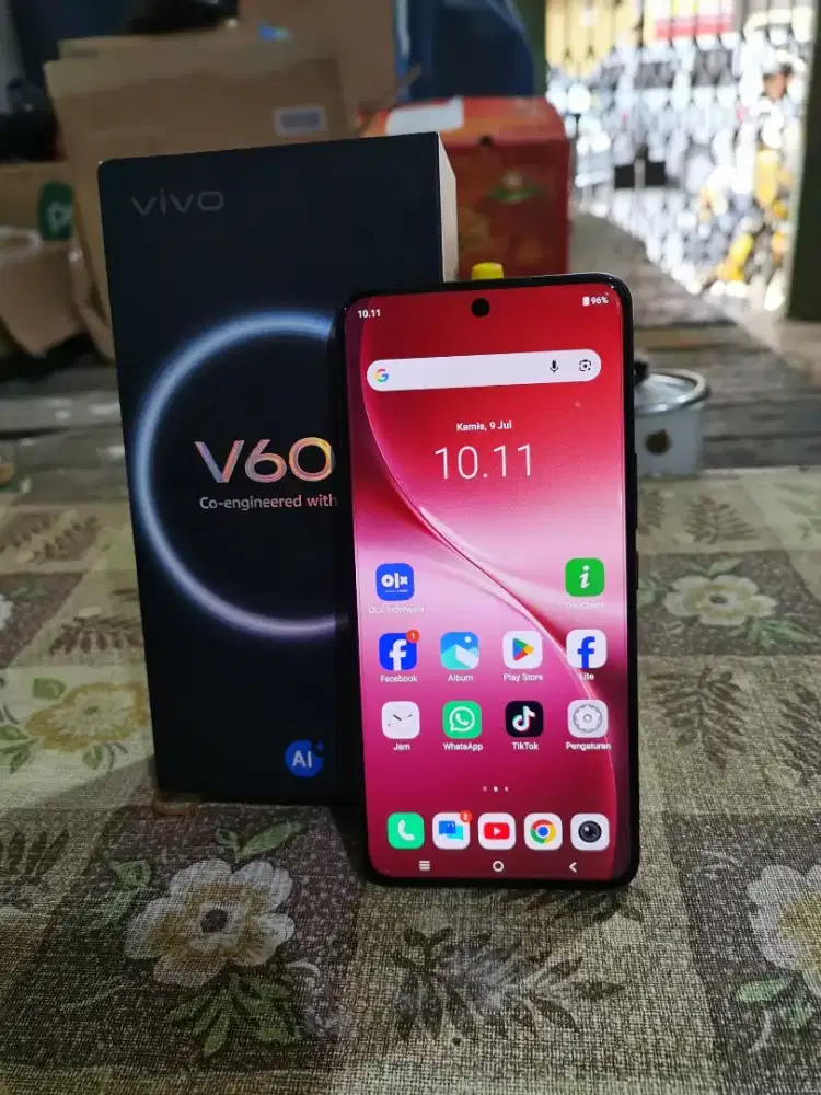 Minus baret alus vivo v60 5G(12/512)komplit ori