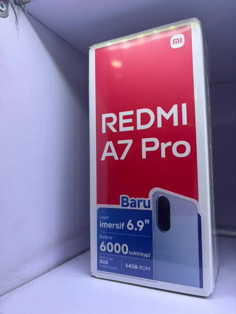 Redmi A7 pro Ram 4/64gb baru garansi resmi nasional 15 bulan