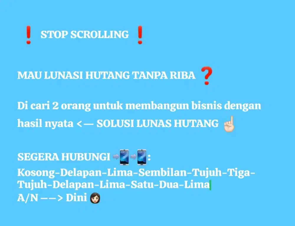 Solusi Lunas Hutang Tanpa RIBA