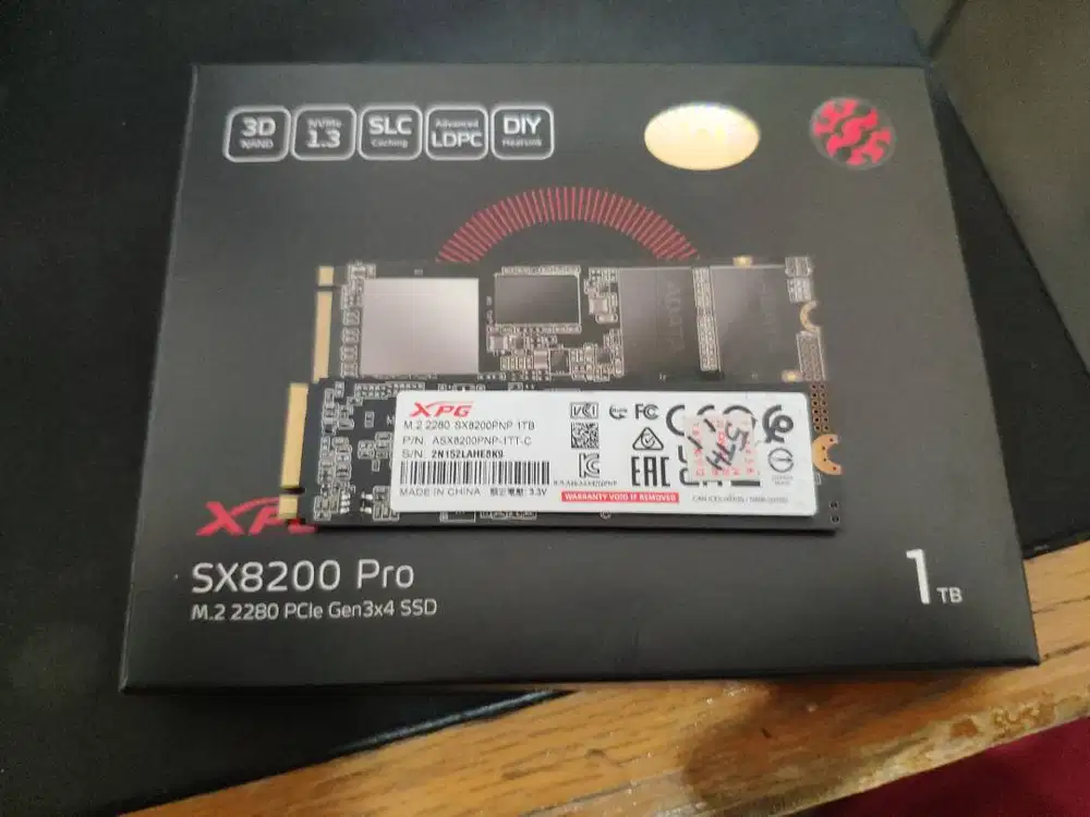 SSD 1TB XPG SX8200 Pro Adata NVME M.2 1 TB Garansi Panjang