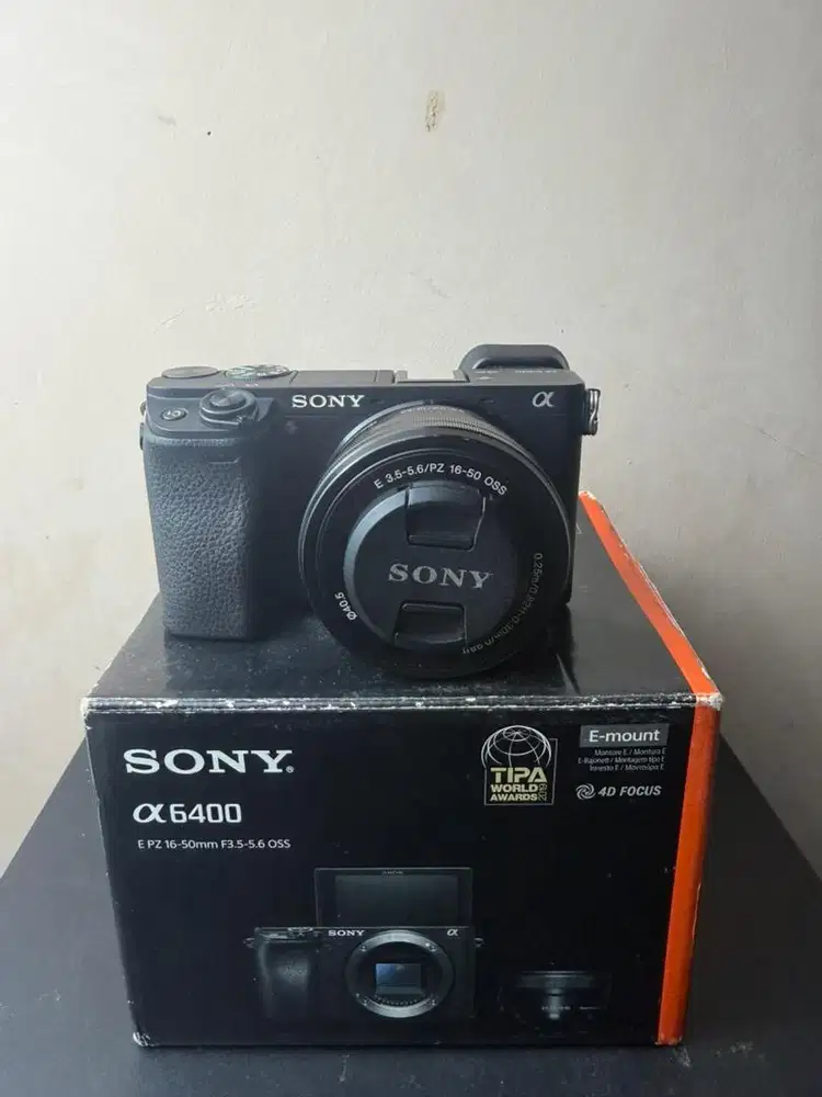 Sony A6400 kit Fullshet Box mulus lengkap