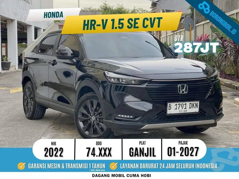 TERMURAH ALL NEW HRV SE CVT 2022 HITAM ISTIMEWA FULLSET SIAP PAKAI