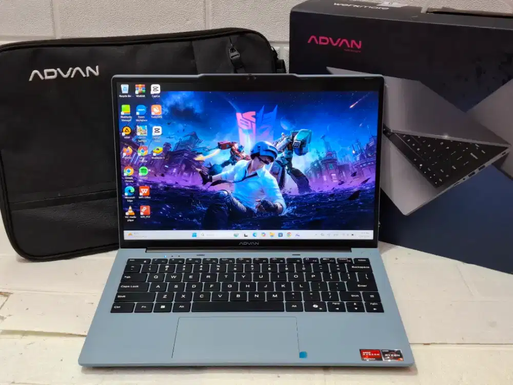 laptop ADVAN Workmate  prosesor AMD Ryzen 5 3500U RAM 12GB SSD 256GB