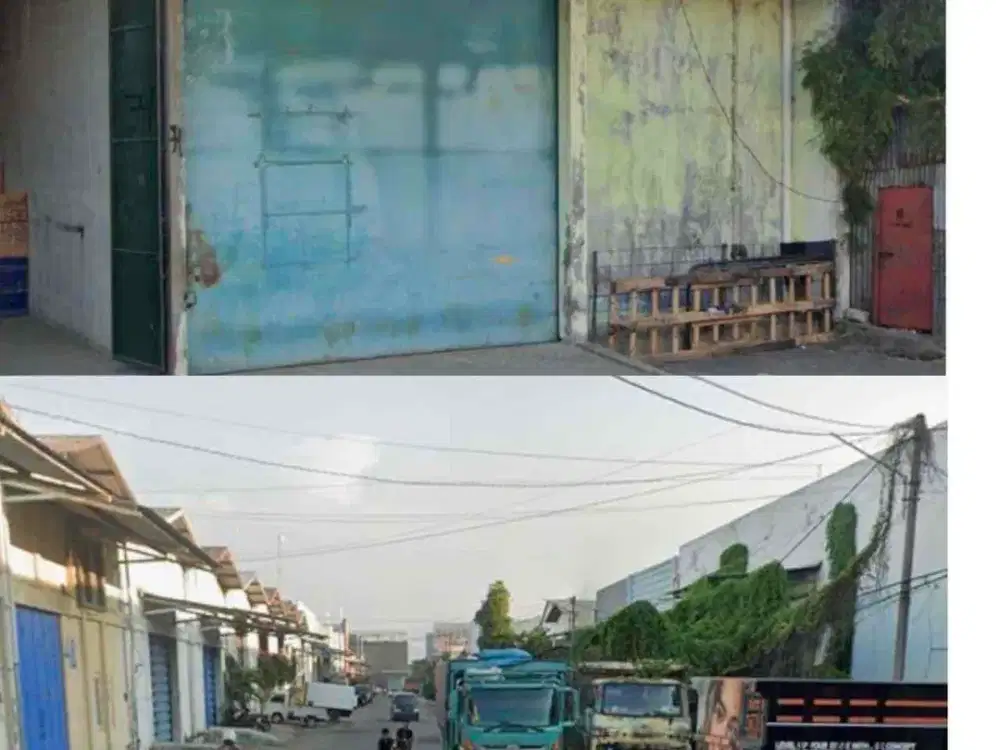Dijual gudang siap pakai gudang lebak jaya 100 meter dr raya kenjeran row jalan 5 mobil