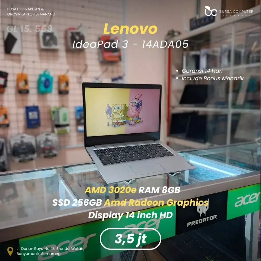 LENOVO Ideapad 3-14ADA05 | Athlon 3020e 8GB 256GB
