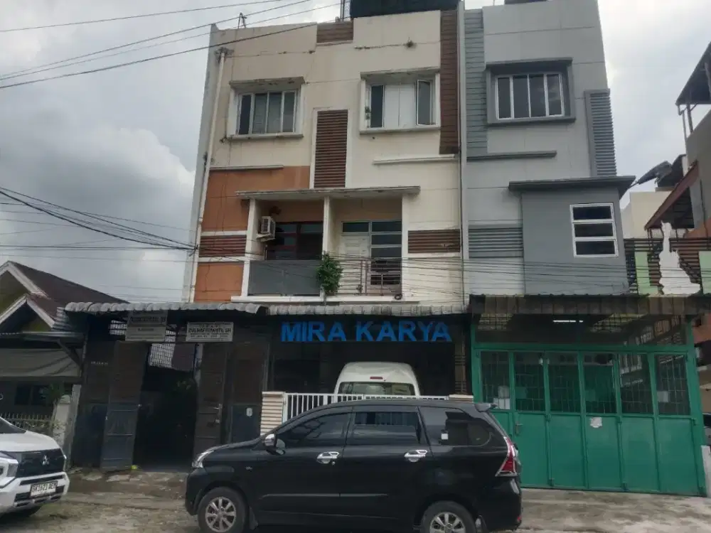 RUKO KANTOR 3 LANTAI SIAP HUNI FULL RENOVASI DI KRAKATAU KOTA MEDAN