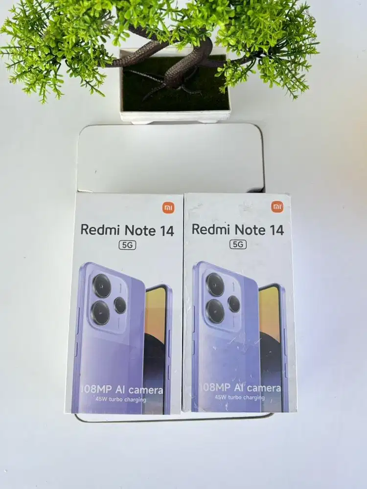 REDMI NOTE 14 5G 8/256 NEW GARANSI RESMI BISA CASH KREDIT STOK LIMIT