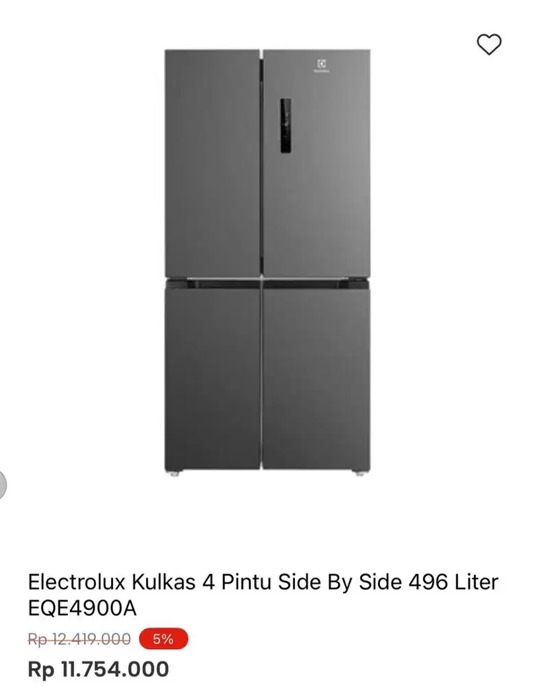 KULKAS ELECTROLUX MULTIDOOR 496liter