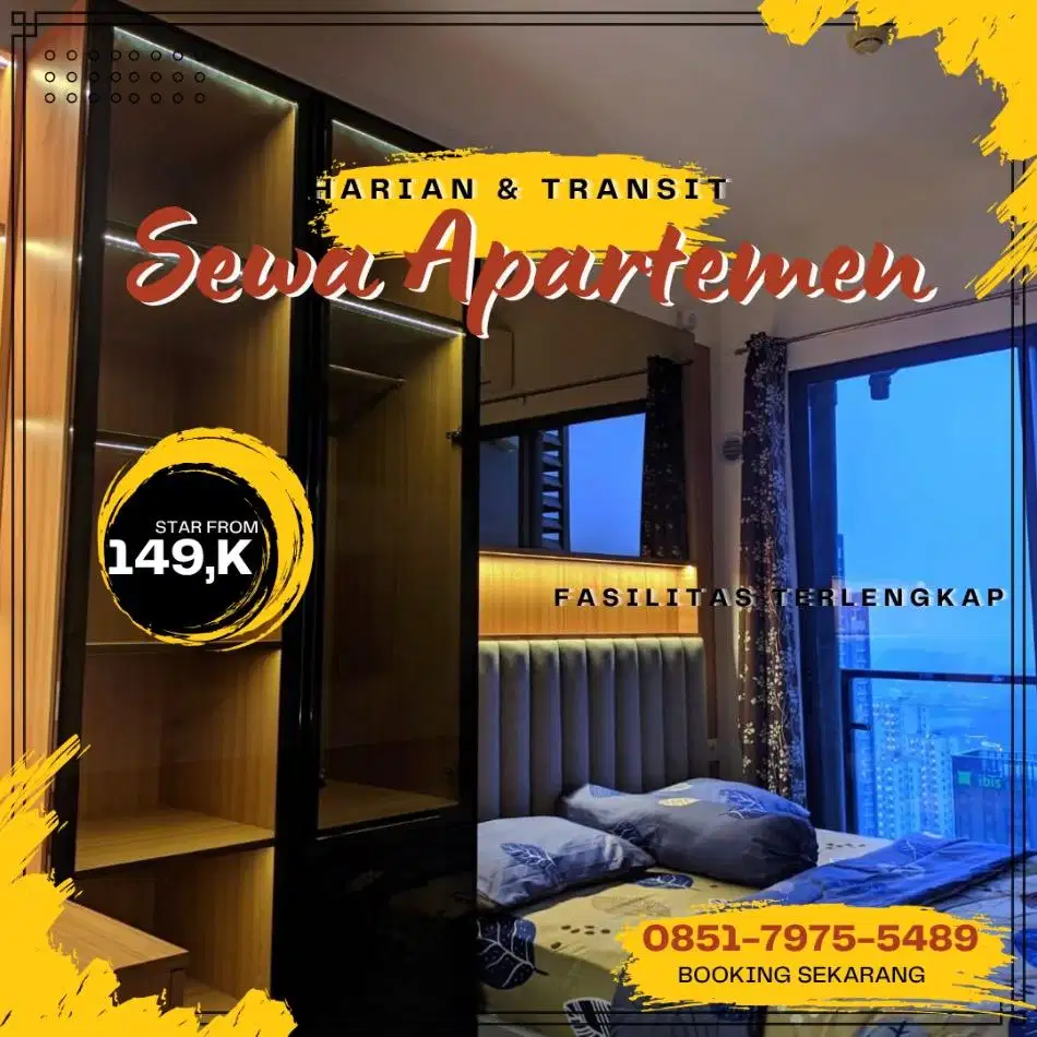 Sewa Apartemen Green Pramuka Harian/Transit Termurah Jakarta Pusat