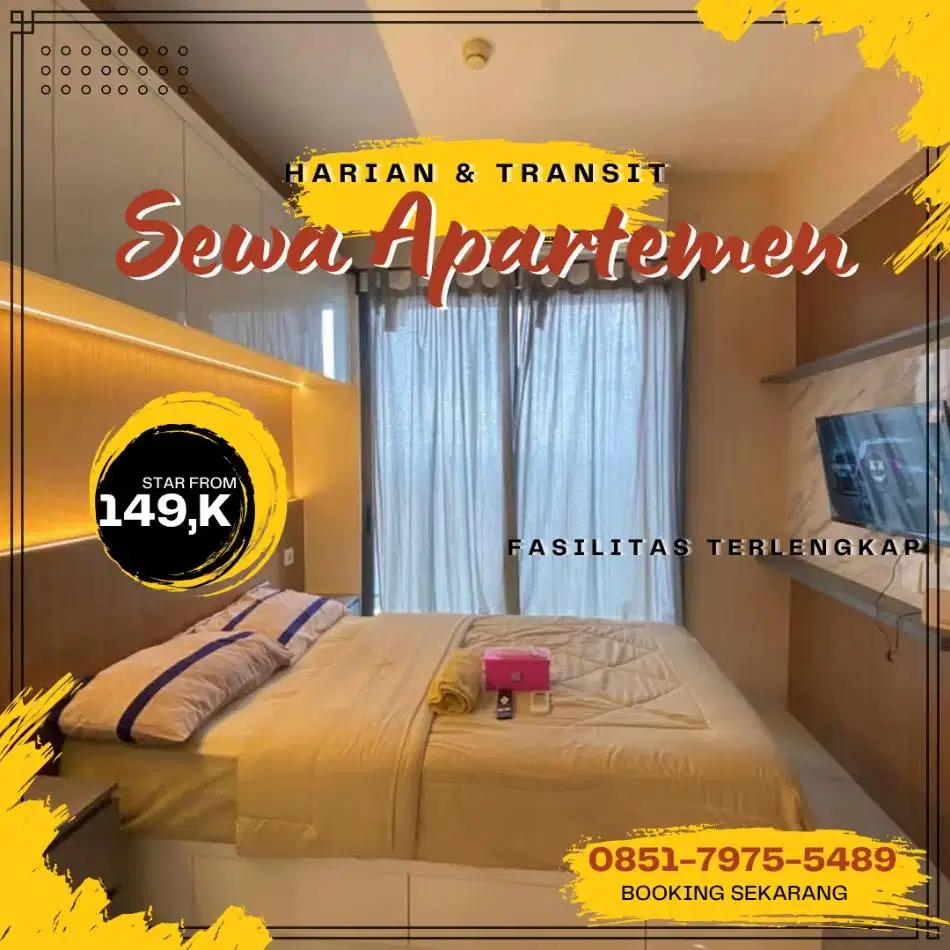 Disewakan apartemen Bassura City Jakarta Timur Harian/Transit Termurah