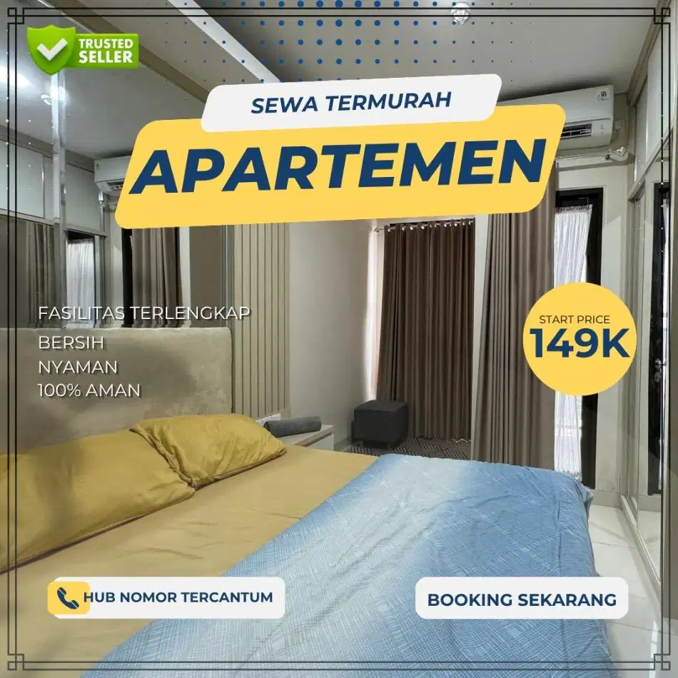 Sewa apartemen Kalibata City Jakarta selat Harian/Transit Termurah