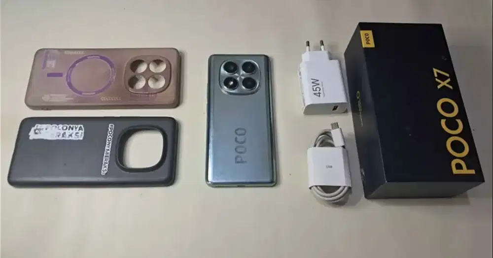 Xiaomi Poco X7 5G NFC Original RAM 8+4/256GB Hijau Lengkap Lengkung BU