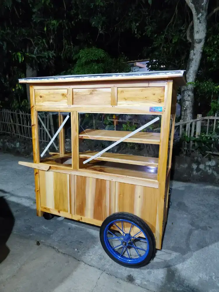 Gerobak Angkringan Bakso Mie Ayam PeceL Bubur Sate Martabak Ronde dlL