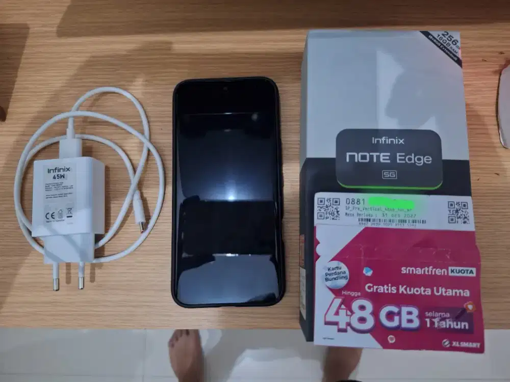 Infinix note edge 5G+ Ram 8+8Gb Internal 256Gb Mulus Fullset