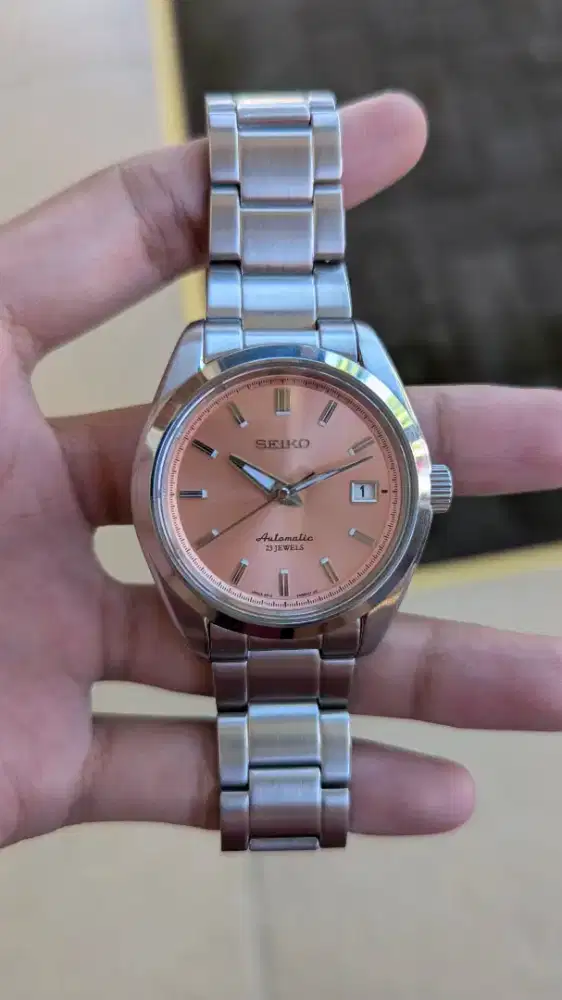 Jam tangan Seiko mod nh35 SARB 037 salmon dial