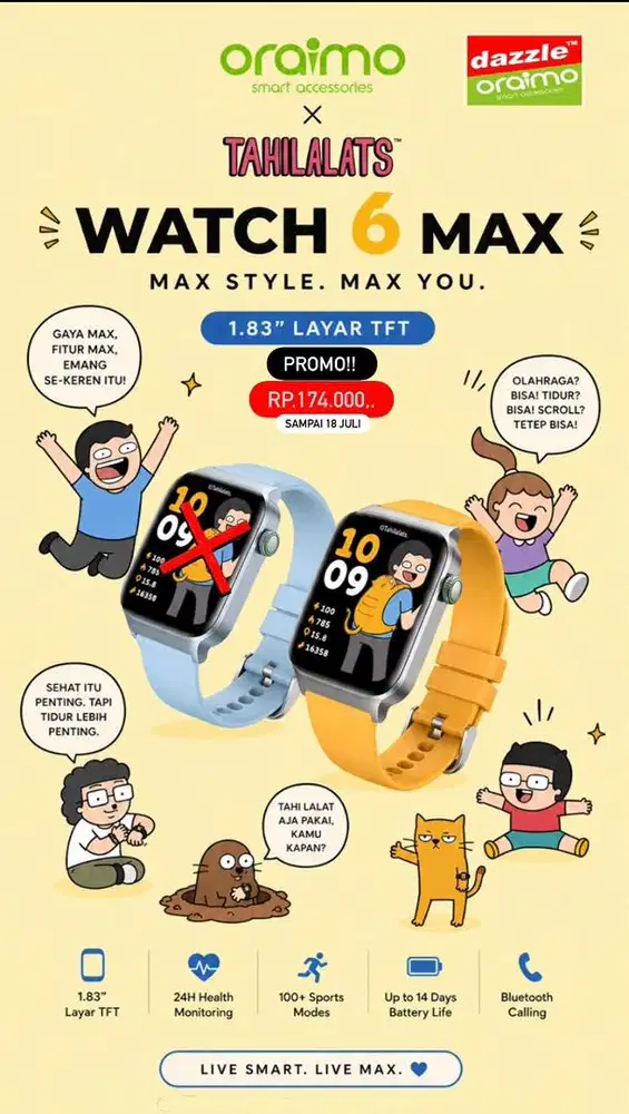 Smartwatch Oraimo Watch 6N OSW-8001N