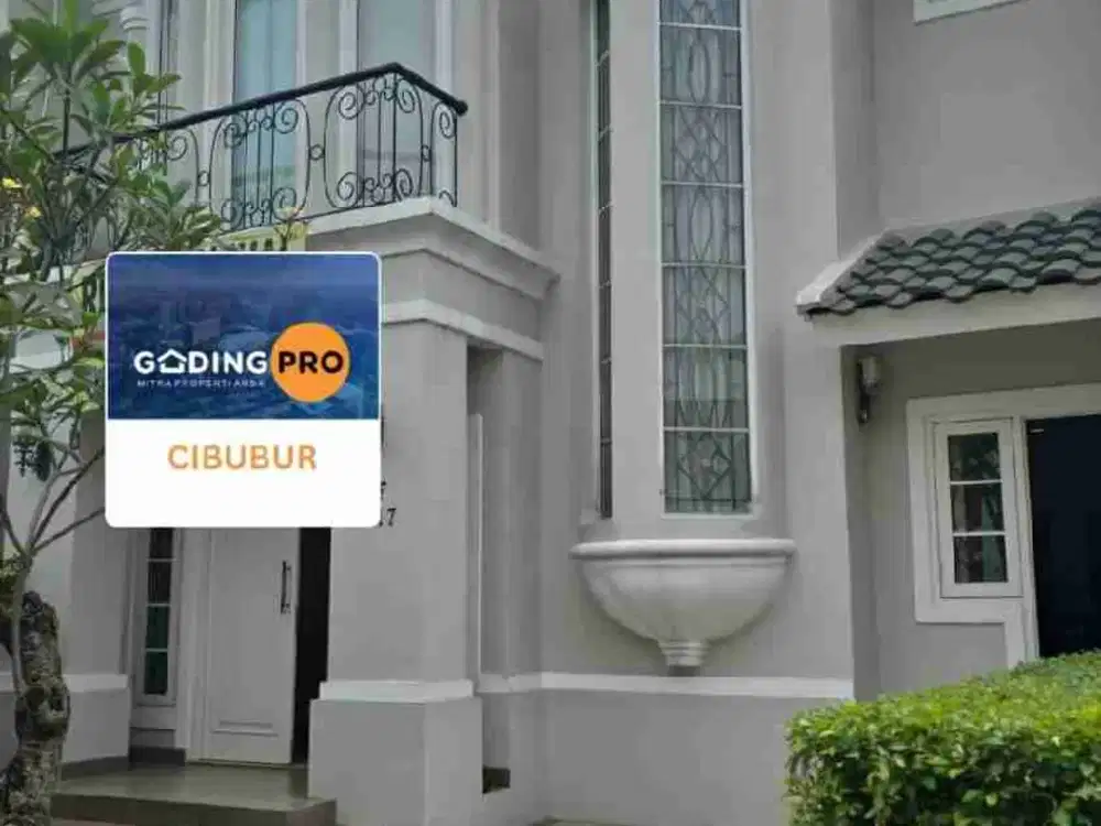 Jual rumah mewah classic modern style dalam cluster favorite bebas banjir. Raffles Hills Cibubur.