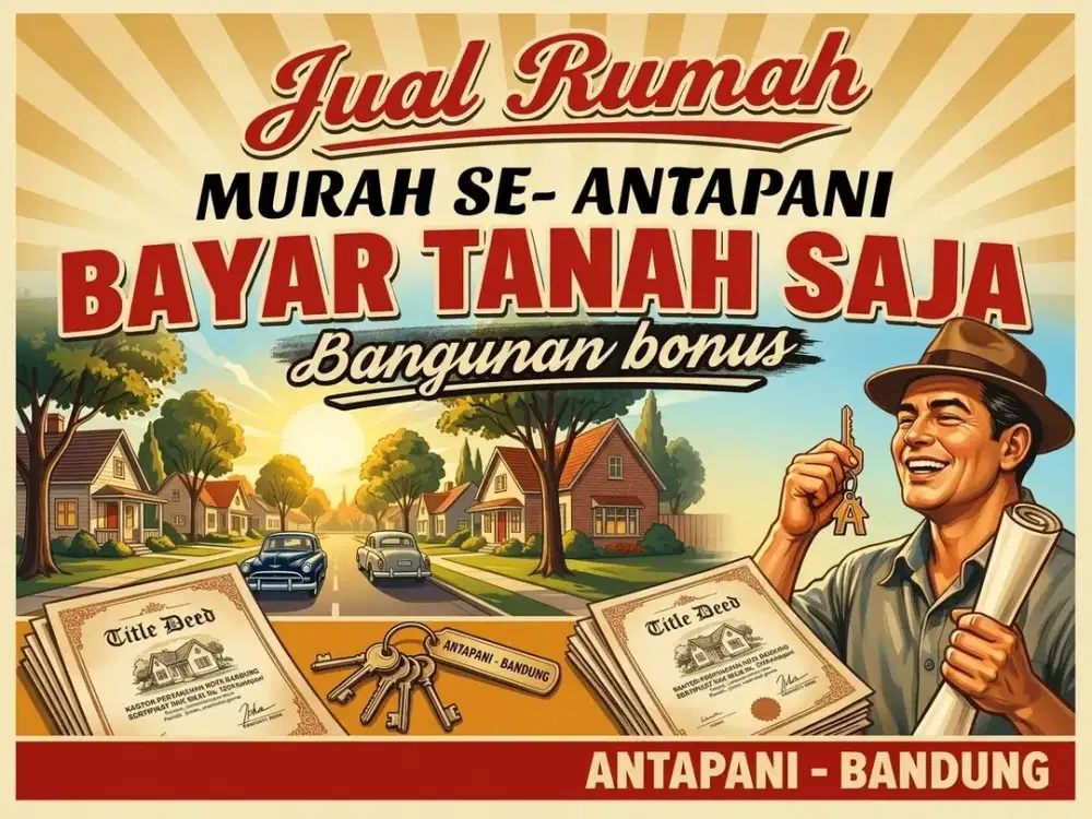 JUAL RUMAH DI ANTAPANI, ARCAMANIK, BANDUNG KOTA.