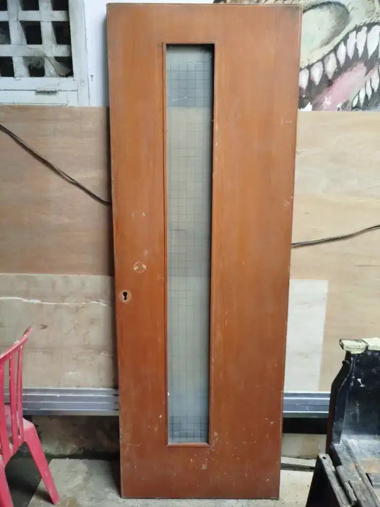 Pintu kaca sandblast