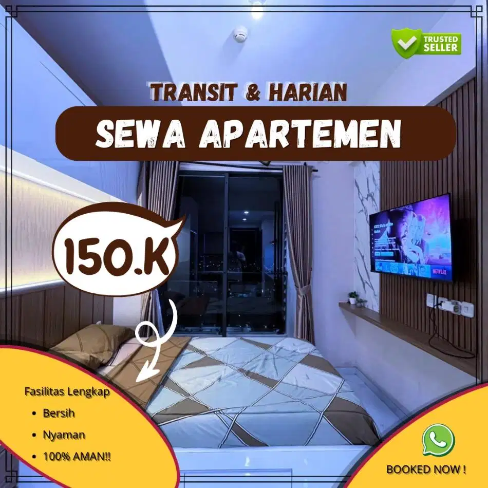 Disewakan Apartemen Kalibata City Jakarta Selatan Harian/Transit Murah
