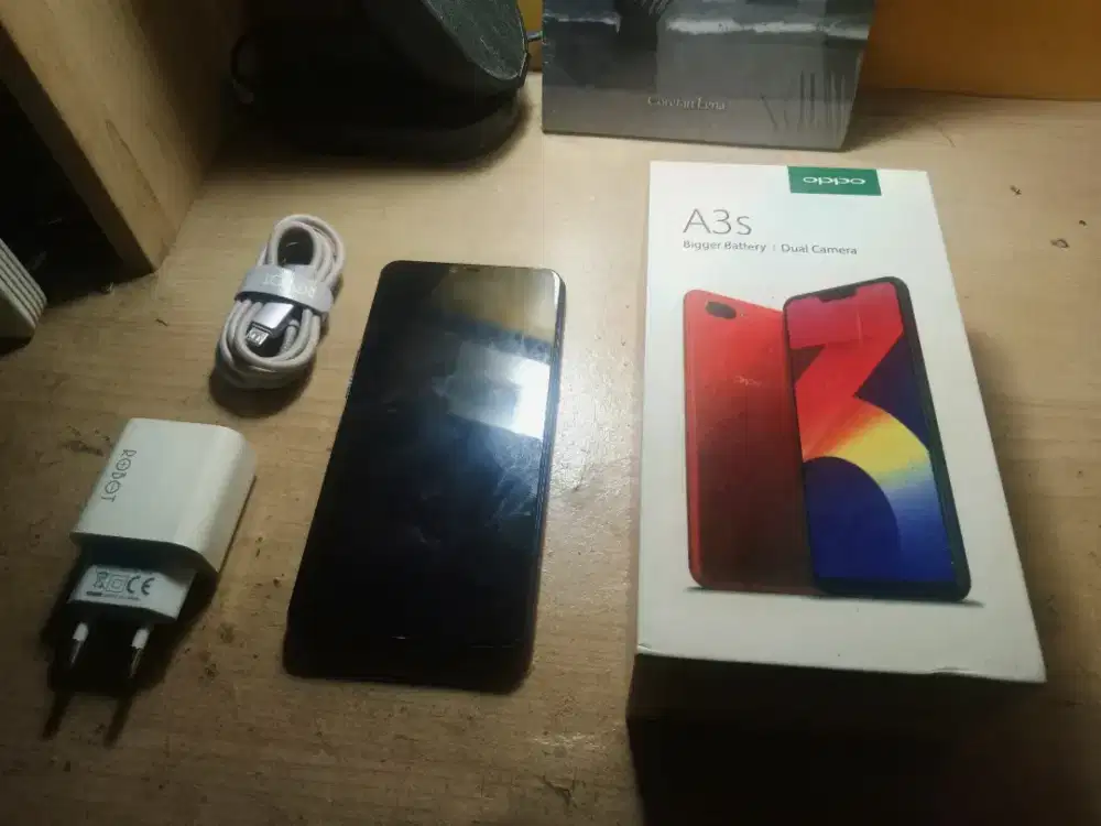 HP Oppo A3s RAM 4GB/64GB Warna Blue Mulus Fullset