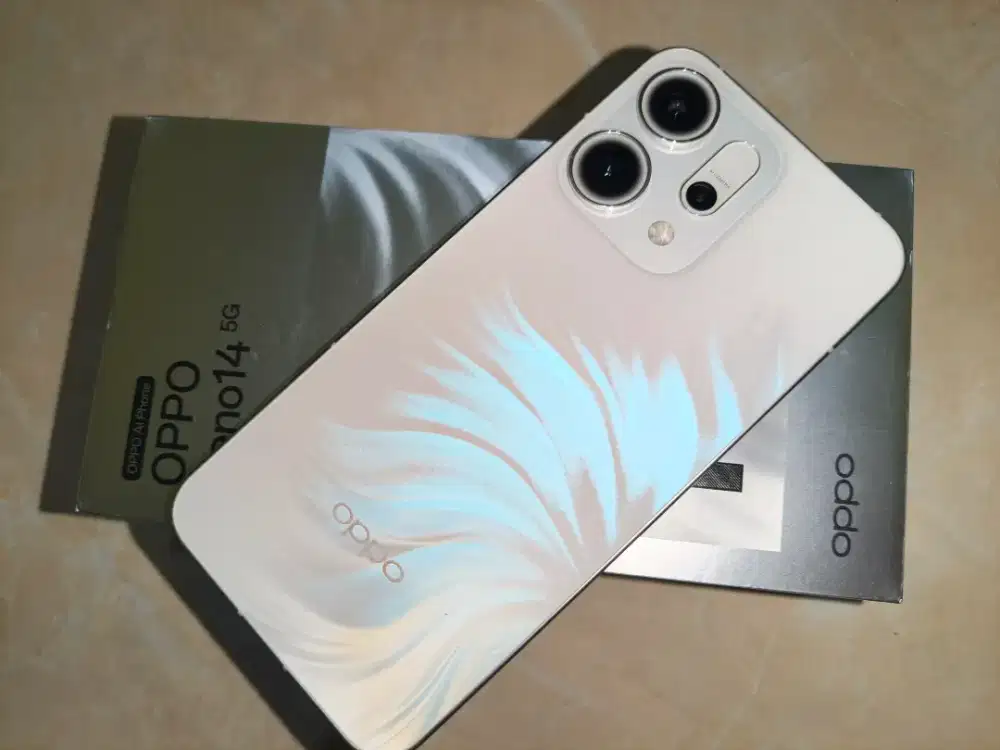 Oppo Reno 14 5G ram 12/256 gb,lengkap