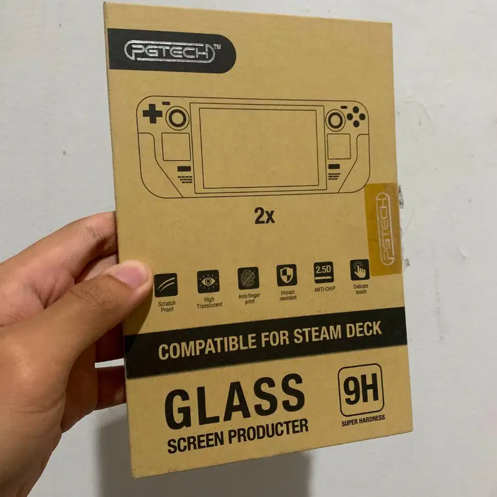 PGTECH Steam Deck OLED Sisa 1 pc - Temper Tempered Glass Anti Go