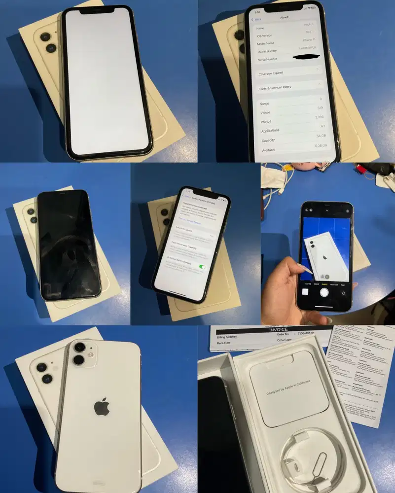 iPhone 11 White 64GB Fullset Original
