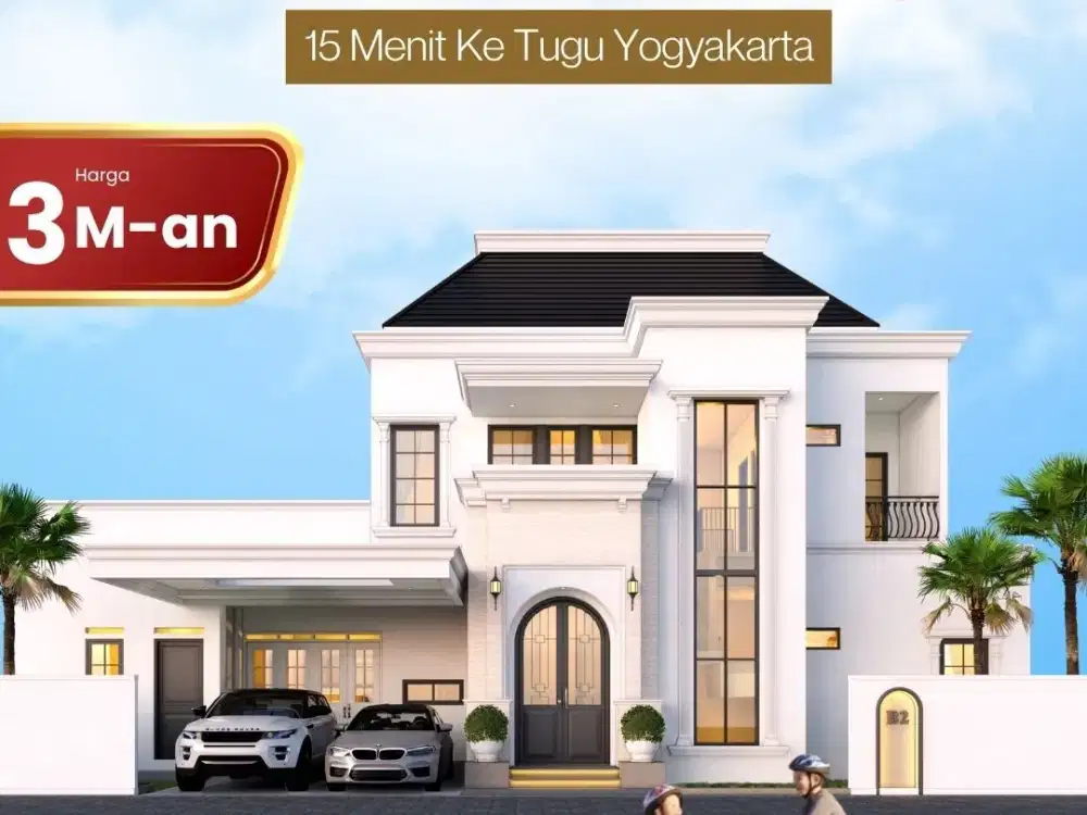Rumah Mewah American Style Jl. Godean, Private Pool, 20 Menit ke Pusat Kota.