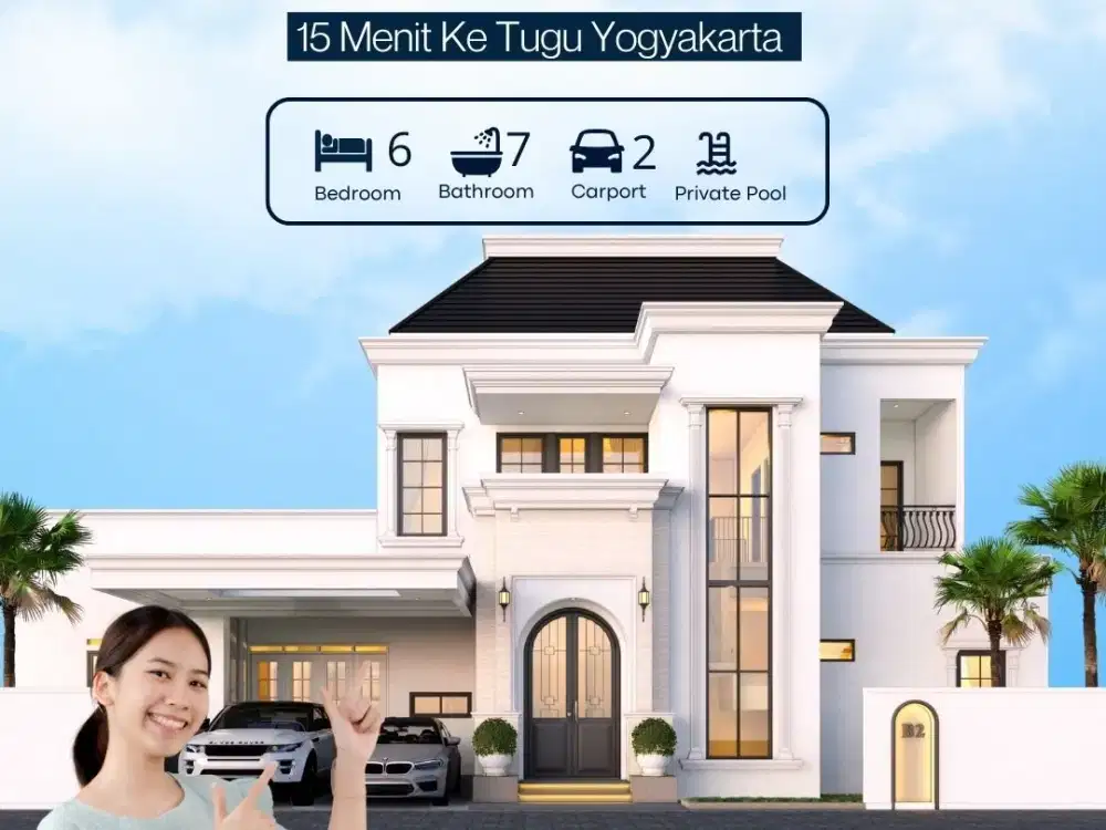 Hunian Mewah Private Pool Konsep American Style, Lokasi Strategis Jl. Godean