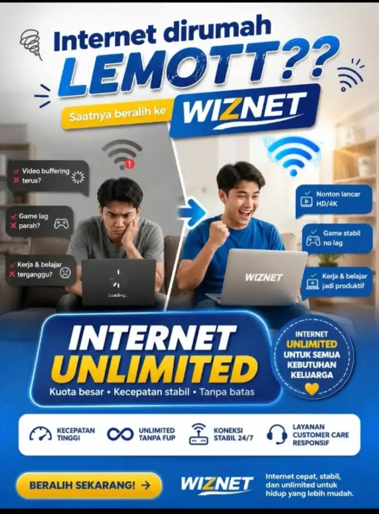 WizNet - Pendaftaran pemasangan wifi rumah
