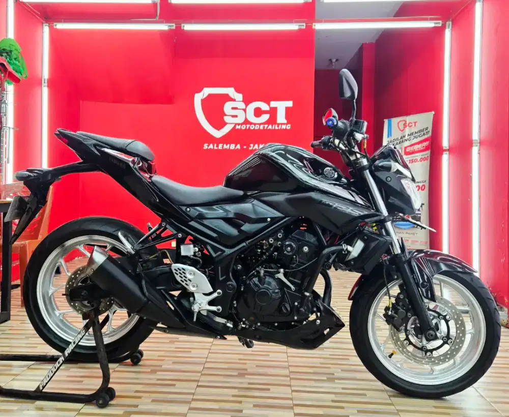 JualCpt90%LikeNew PjkMar27 Modif 5Jt YAMAHA MT25 2019 HITAM MT 25