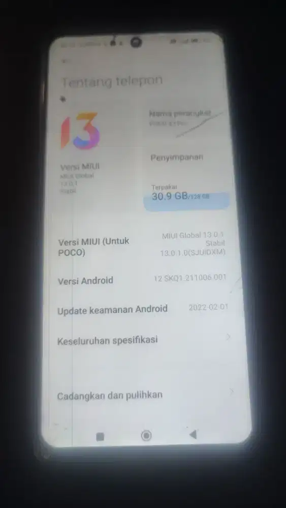 POCO X3 PRO RAM 6+2/128