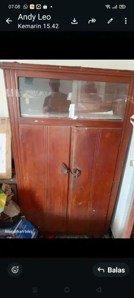 Lemari jati asli