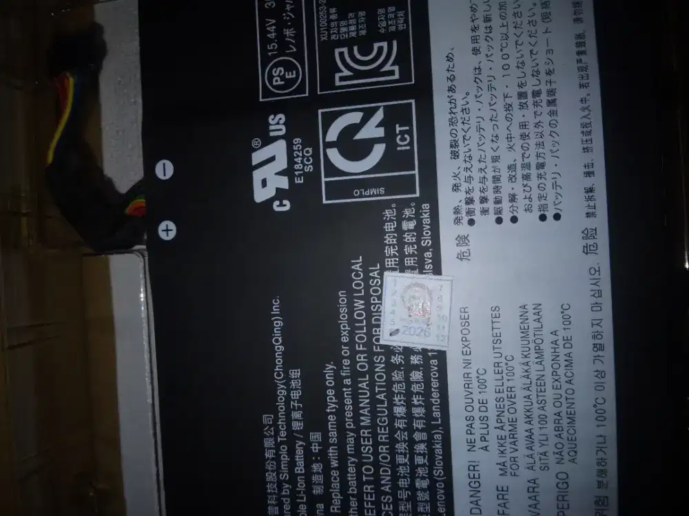 Jual baterai lenovo L19M4PDD