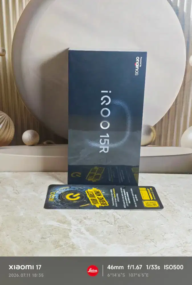 iqoo 15R 12/512gb silver baru