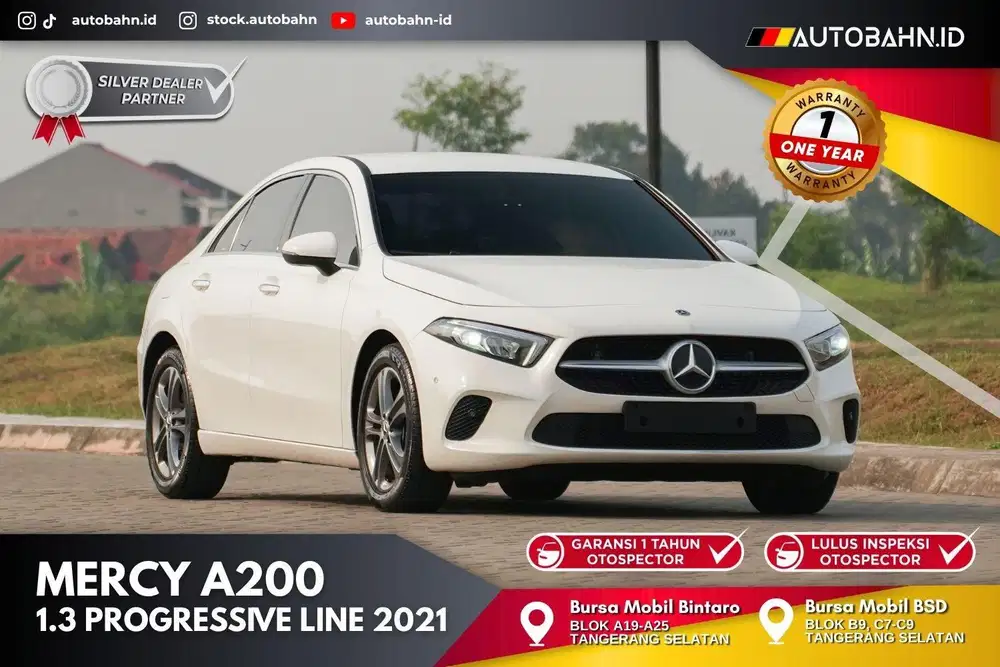 Odo 8rb! Mercedes Benz A200 1.3 Progressive Line Sedan 2021 c200 320i