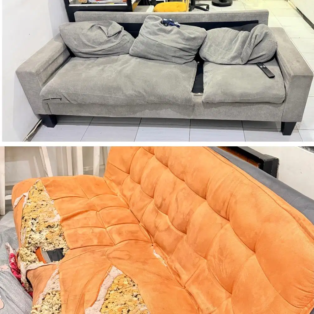 Sofa, Sofa Bed & Meja Besi