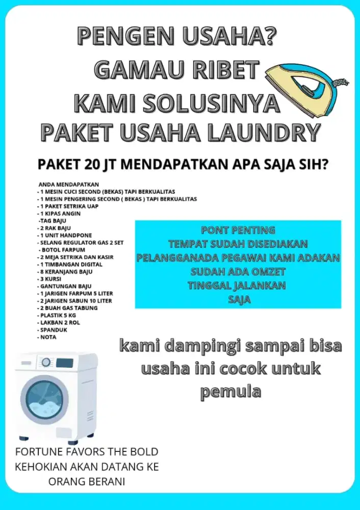 Usaha laundry pemula anti ribet anti rugi tinggal jalan