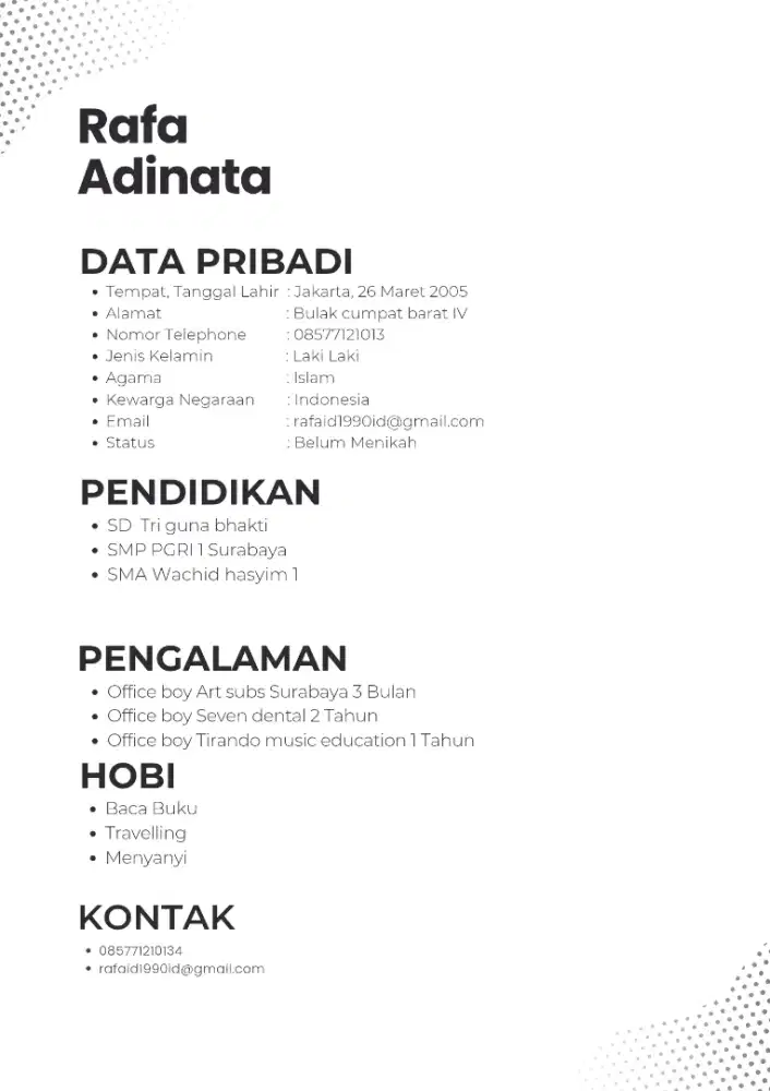 Info lowongan kerja apa aja