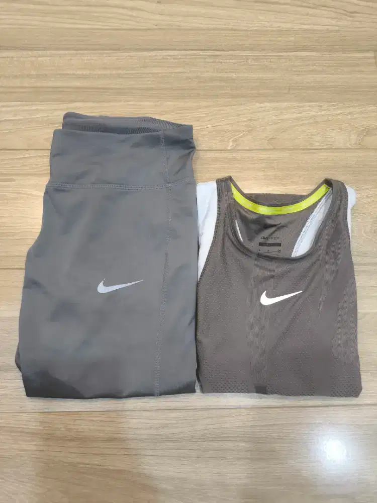 SATU SET KAOS DAN CELANA OLAH RAGA NIKE ORIGINAL PRELOVED