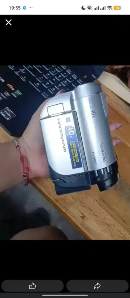 Sony Handycam DCR-DVD610 - Jual Apa Adanya (Minus Baterai/Tombol)