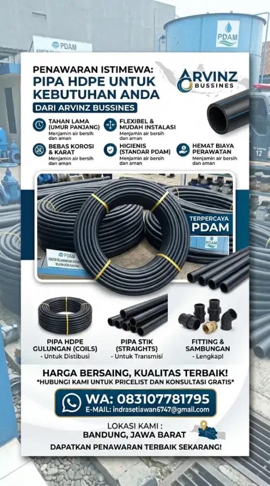 Selang hdpe/subduct selang air
