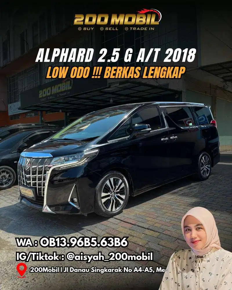 Toyota Alphard 2.5 G A/T 2018 Bensin