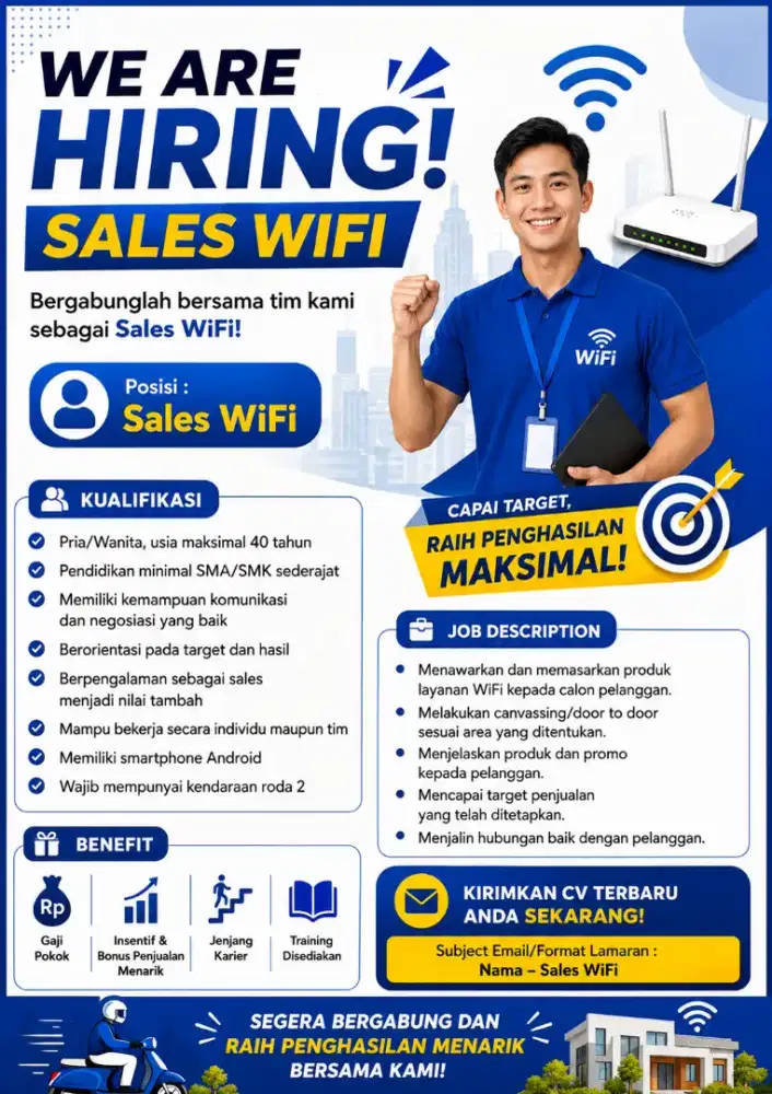 LOWONGAN KERJA SALES WIFI