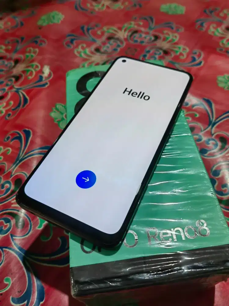 Oppo reno 8 jaringan 4G 8/256 full sett